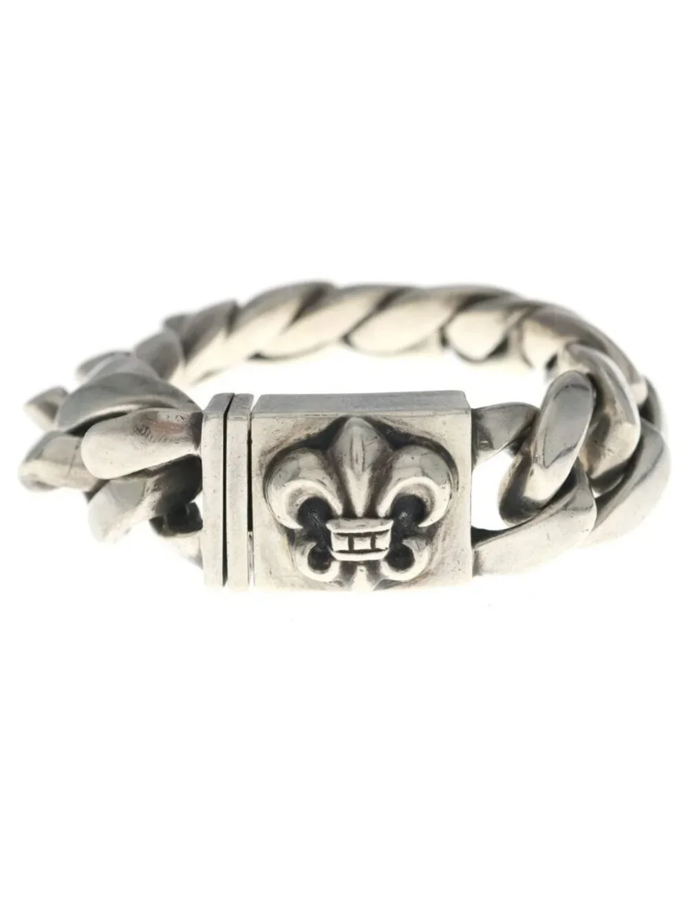 Chrome Hearts Clsc BS Flange Box ID Bracelet Silver